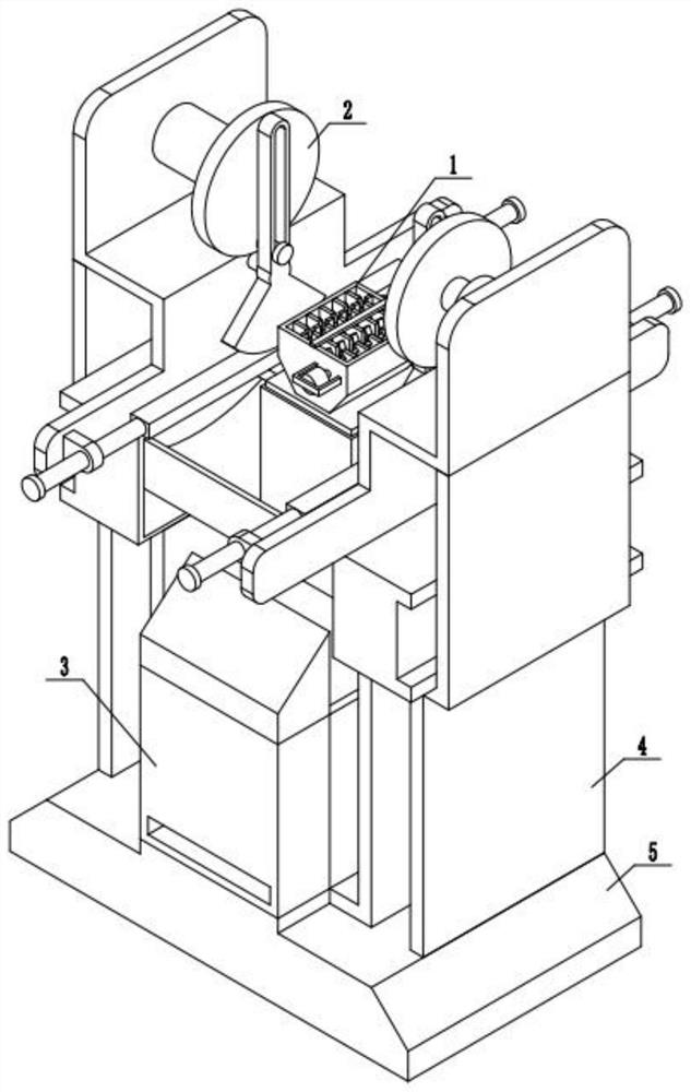 Soybean pod breaking treatment device for agricultural planting