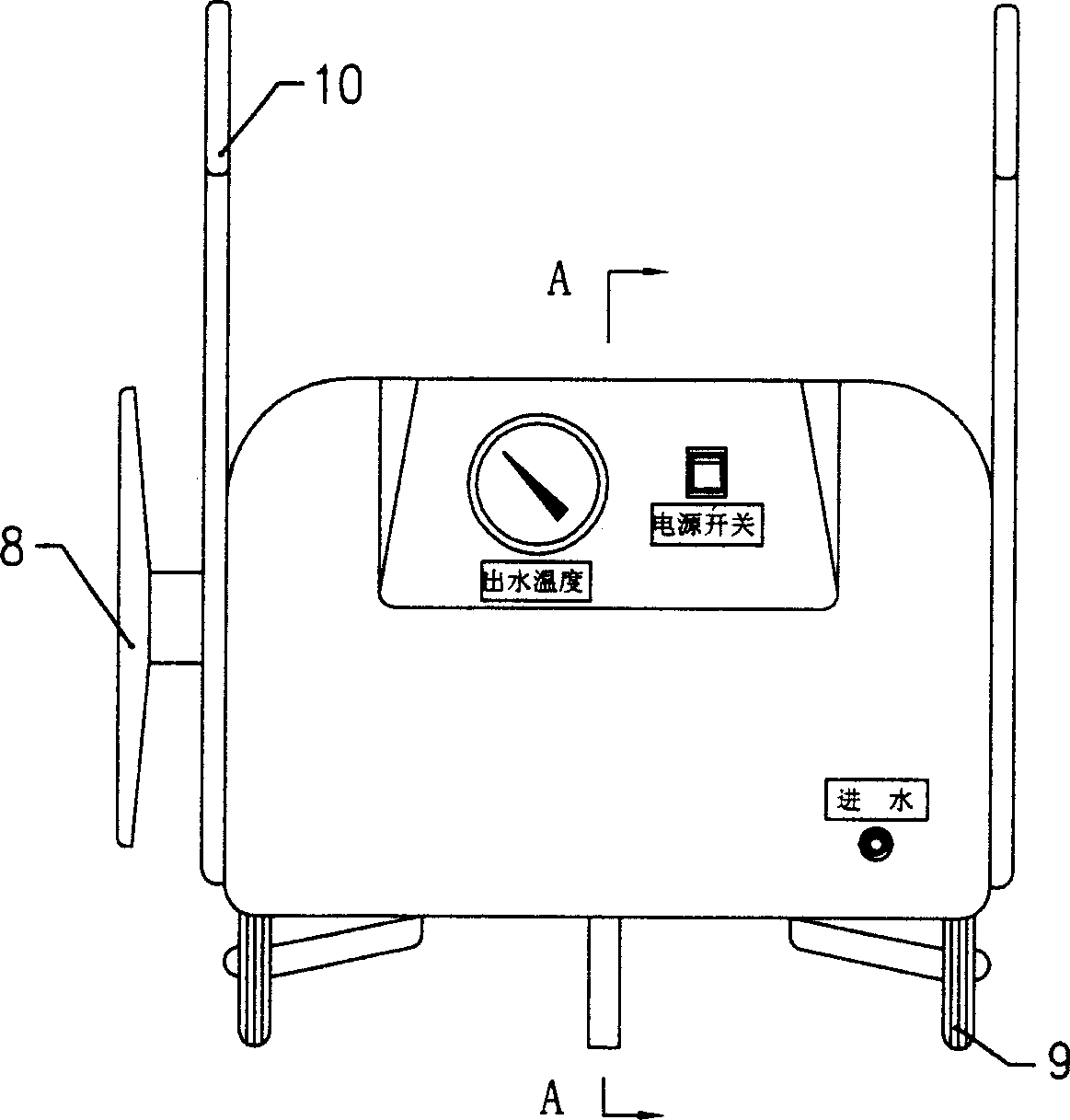 Electric heating type cleaning machine