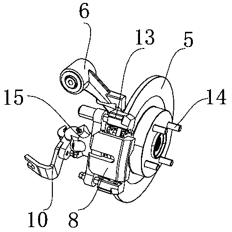 Crane brake device convenient to maintain