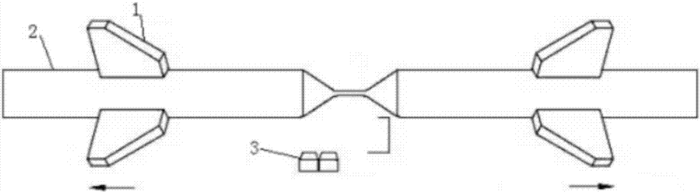 Method for drawing dual cones on preformed rod