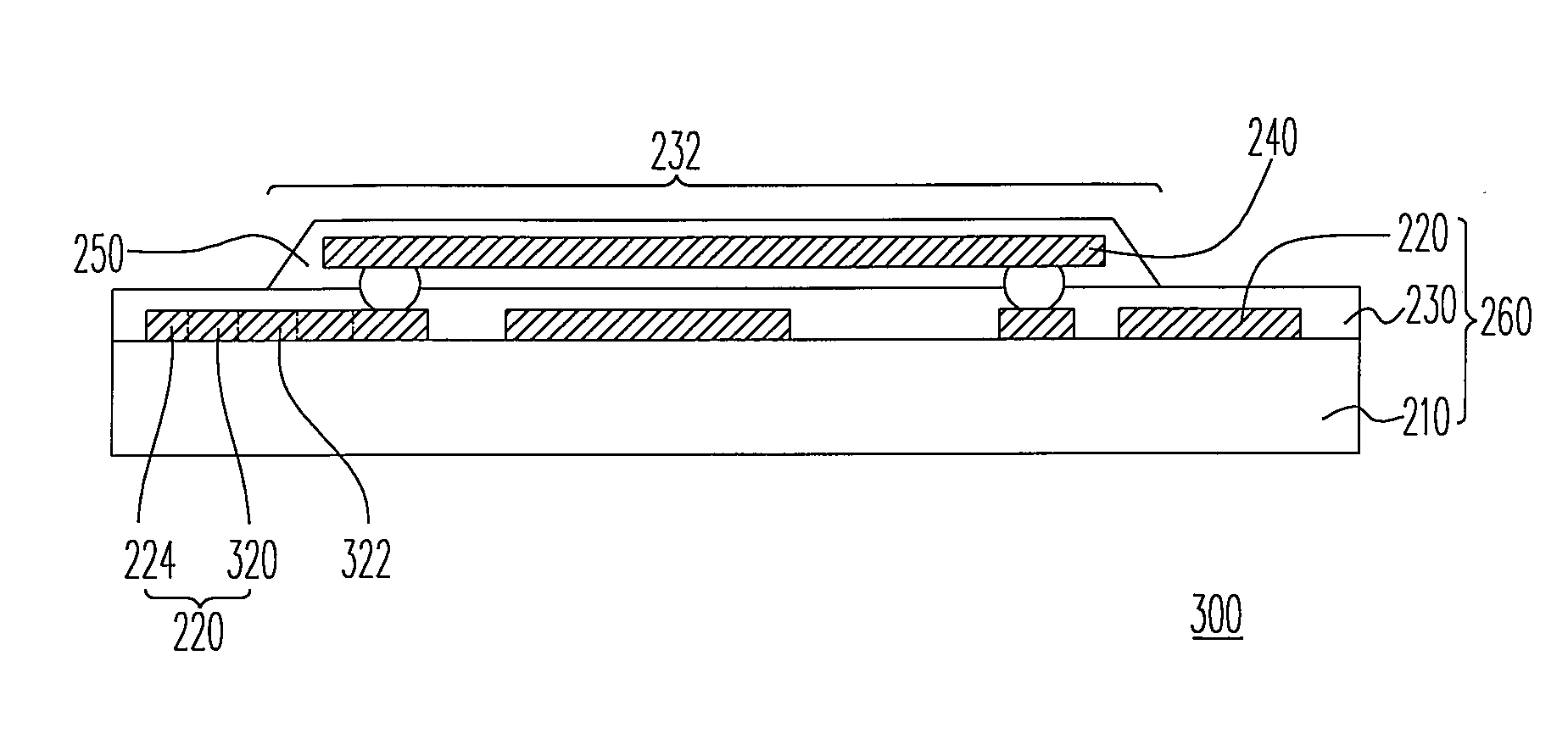 Chip package structure and circuit board thereof