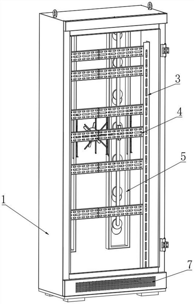 Dustproof intelligent power distribution cabinet convenient to install