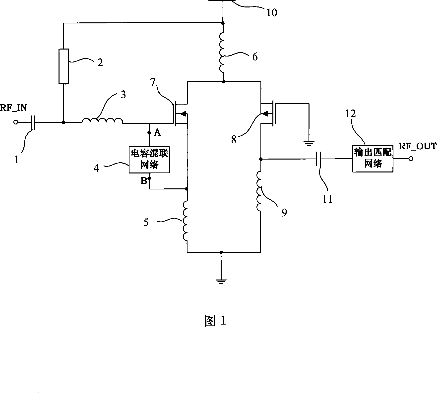 A low-noise amplifier for radio communication and navigation receiver and its realization method