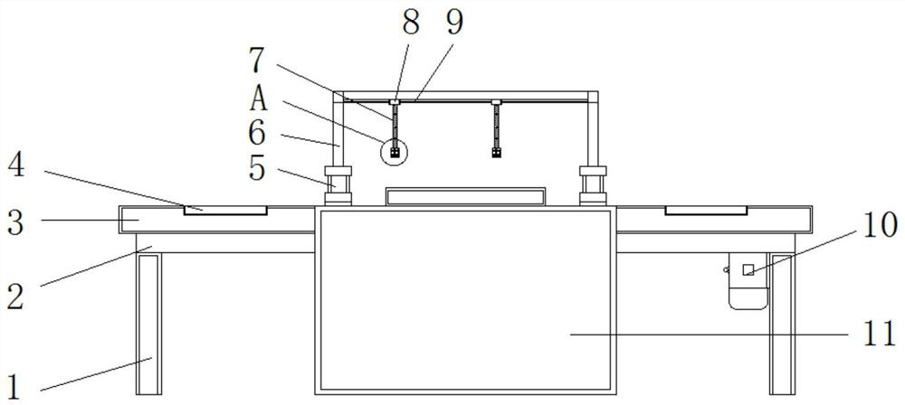 Assembling platform with circulating conveying structure