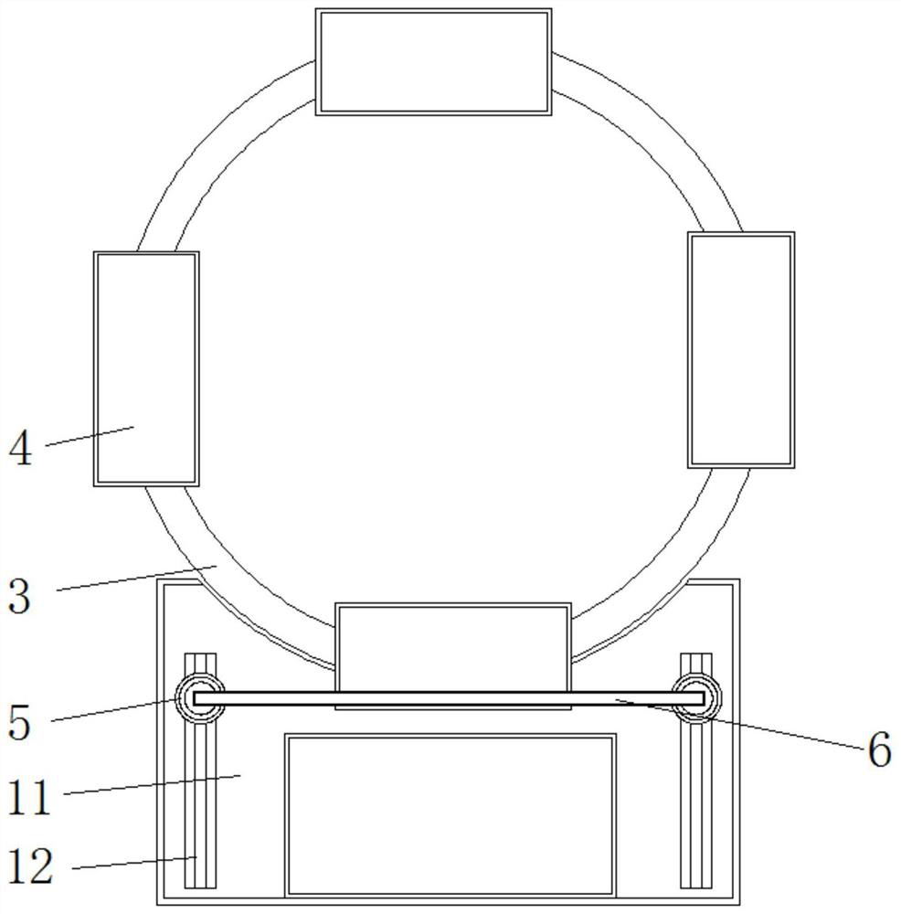 Assembling platform with circulating conveying structure