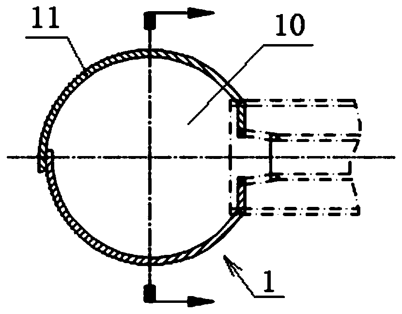 Closed ultrasonic composite lithotripsy device