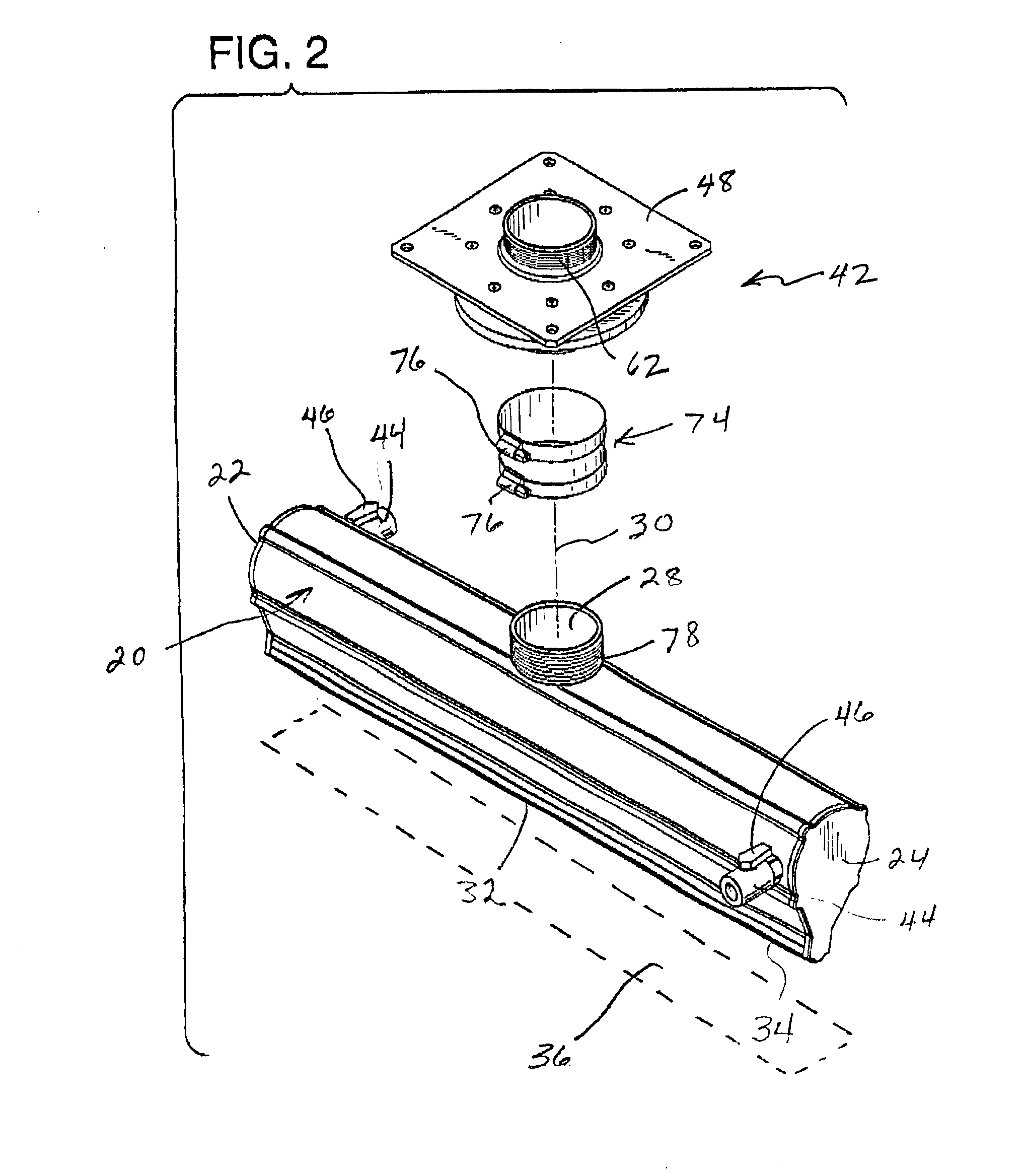 Rotatable air knife