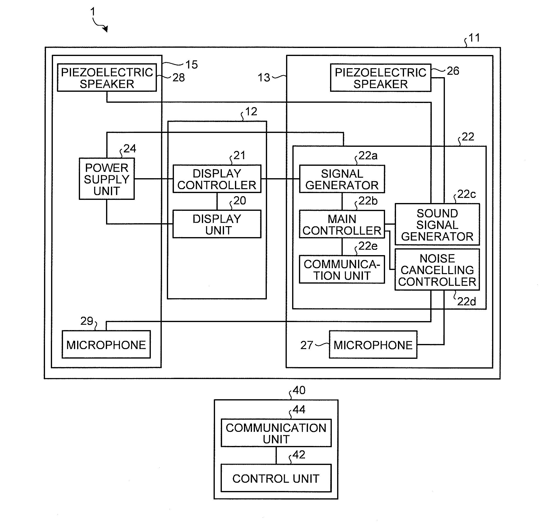 Sound outputting device