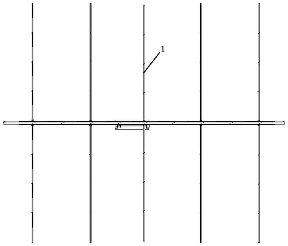 Scissors fork type automatic unfolding and folding antenna and design and construction method thereof