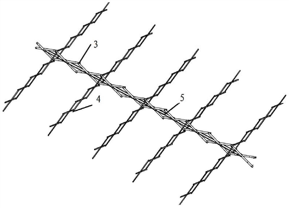 Scissors fork type automatic unfolding and folding antenna and design and construction method thereof