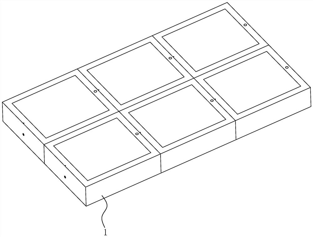 Detachable cast-in-place concrete pavement and pouring method