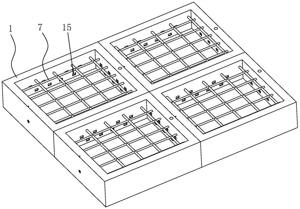 Detachable cast-in-place concrete pavement and pouring method