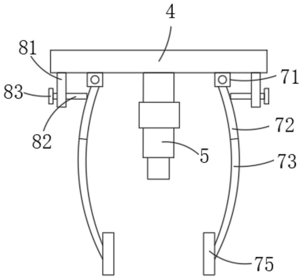 Fixing device used after bilateral auricular cartilage bone-taking surgery