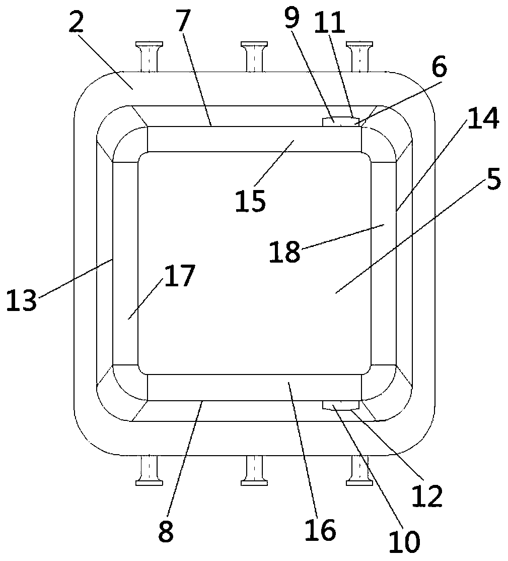 Air chopped slag treatment device for steelmaking slag treatment