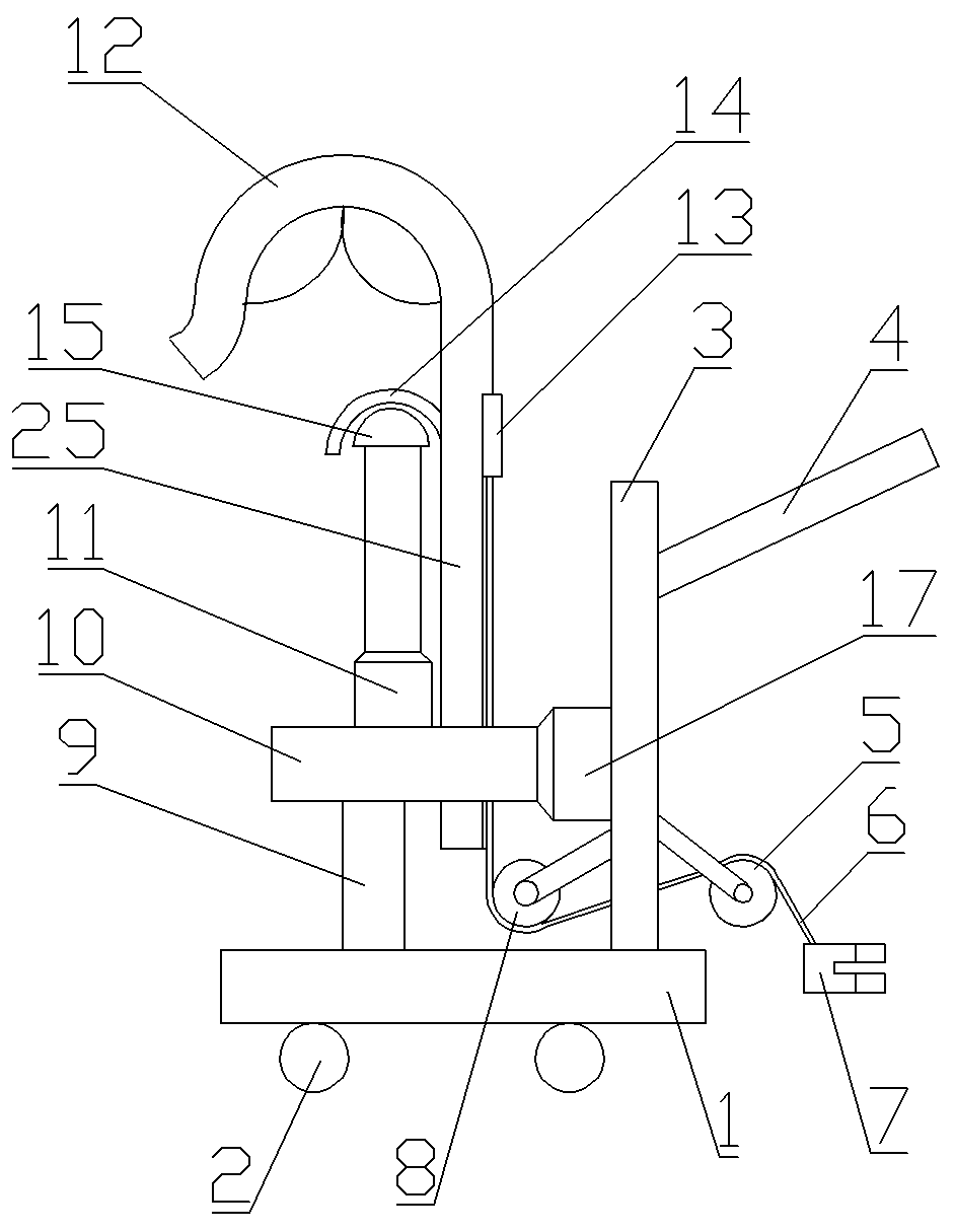 A convenient grounding wire operation platform