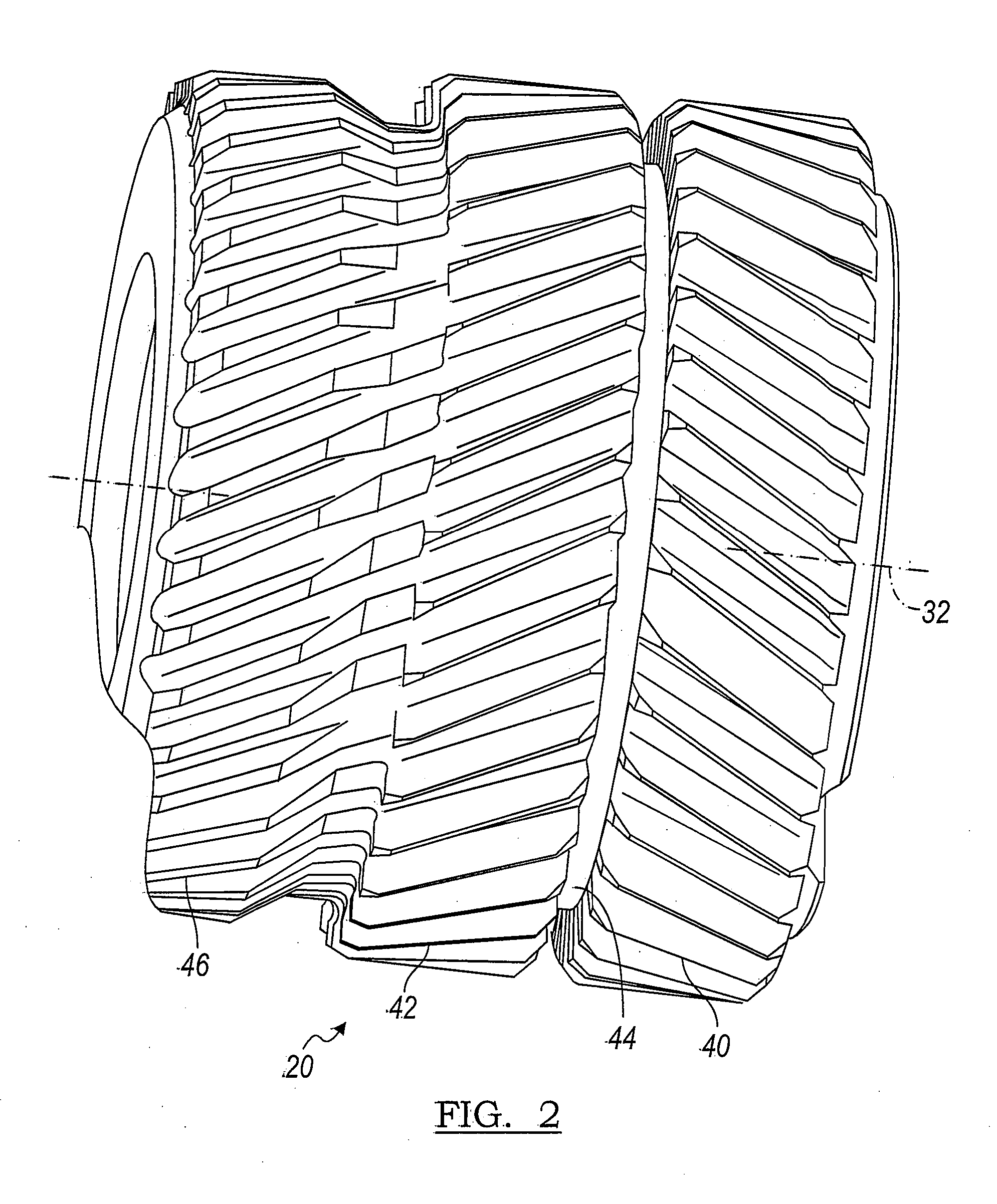 Plantary Transmission Having Double Helical Teeth