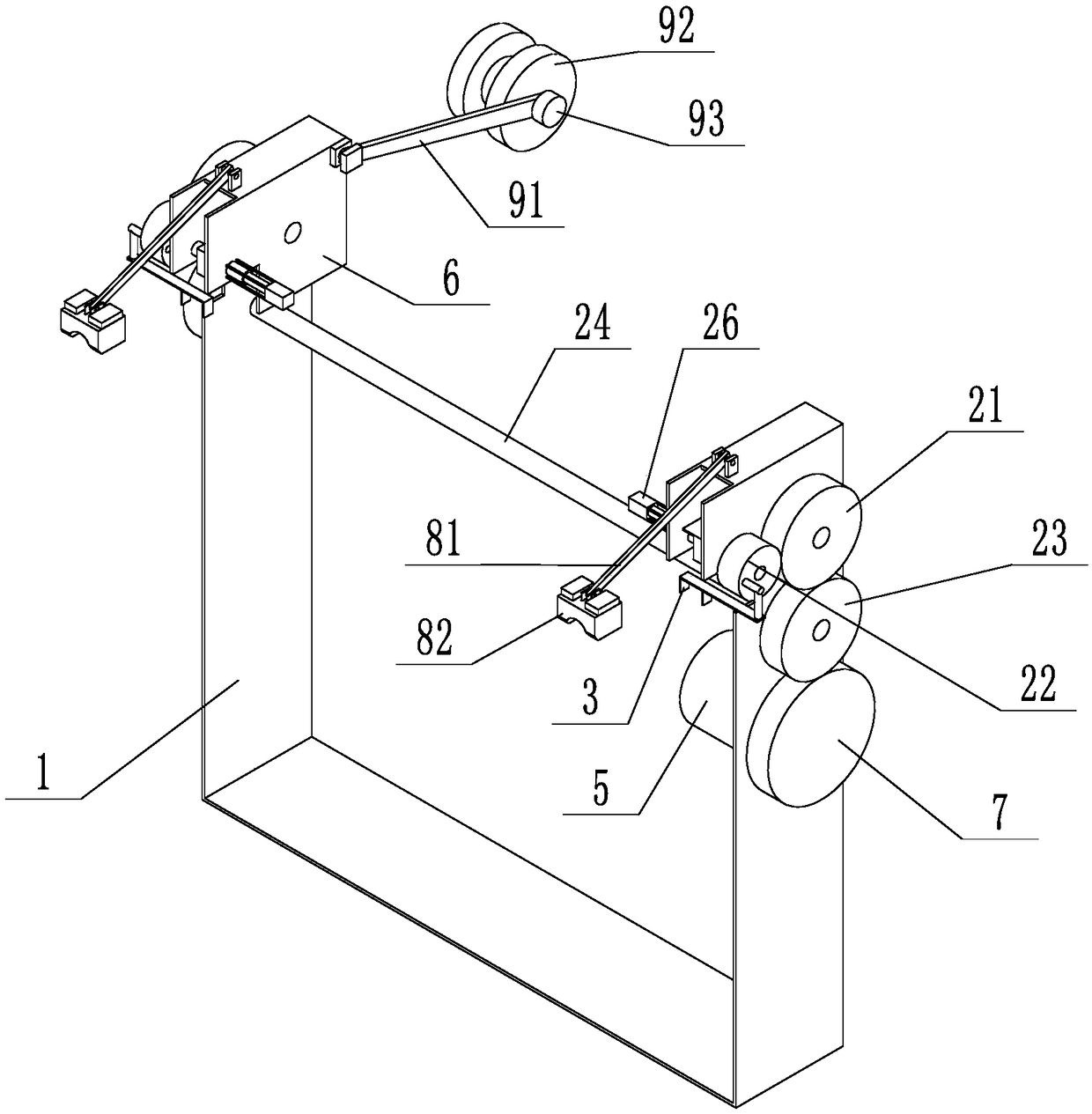 Snow removal device of cable