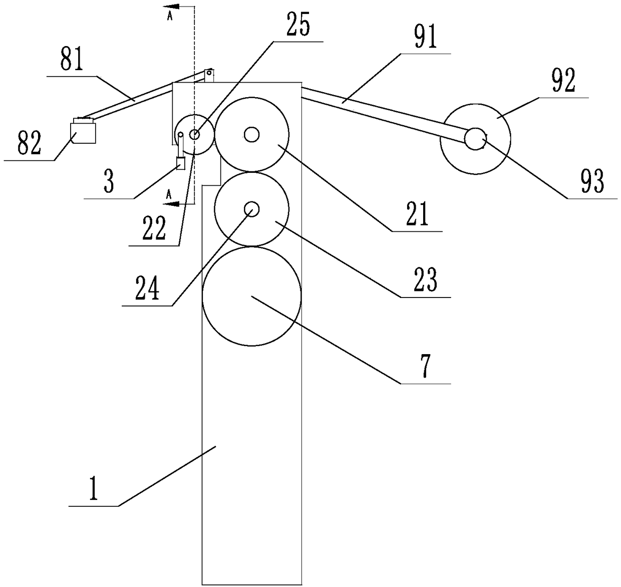 Snow removal device of cable