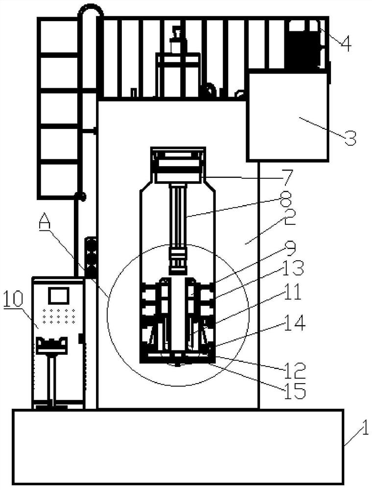 Semi-automatic hydraulic machine for bamboo fiber synthetic sleeper