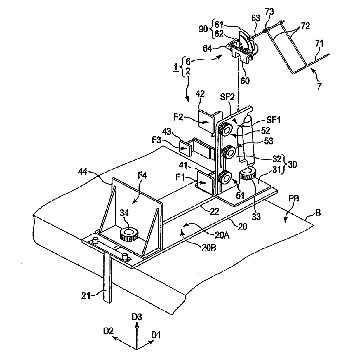 Body position fixing apparatus and angle indicator