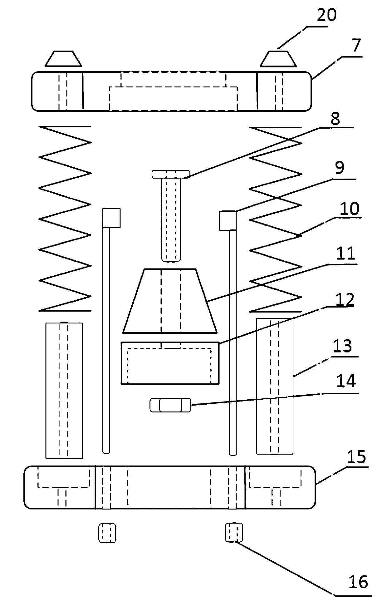 Two-stage water rocket capable of being separated by air friction