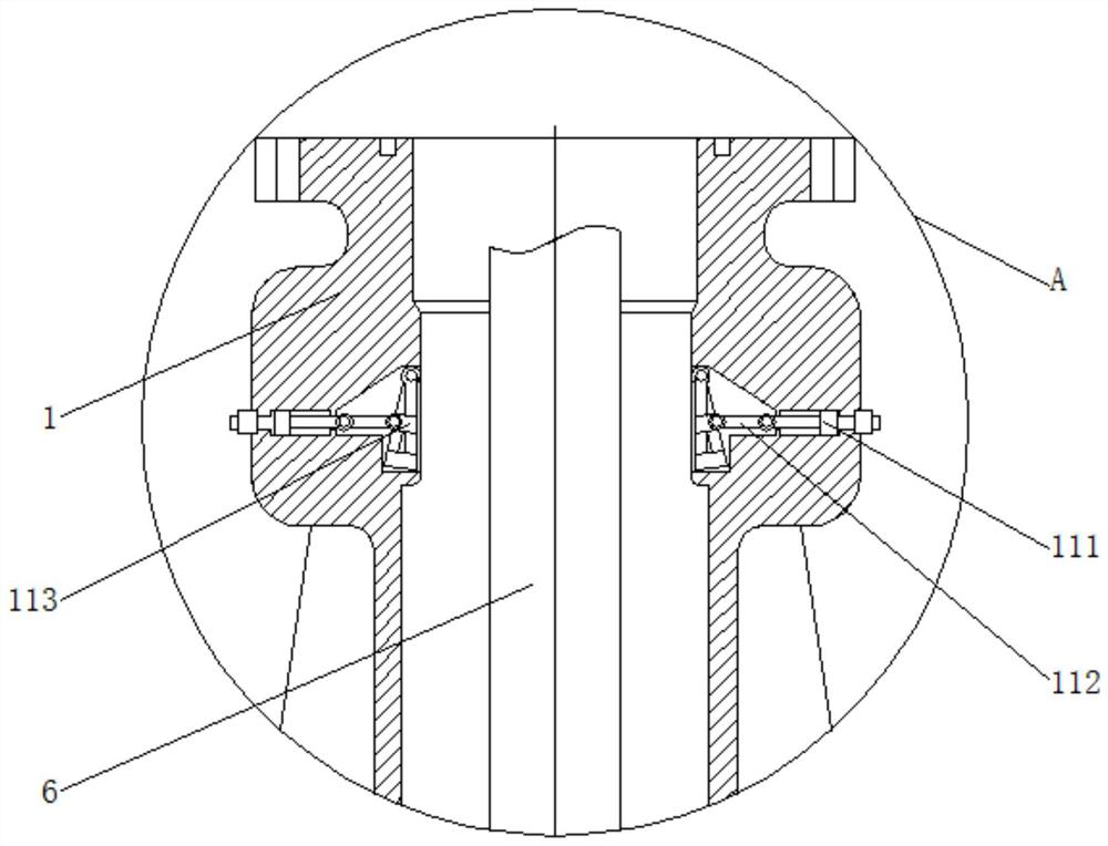 A movable double rubber core underwater annular blowout preventer