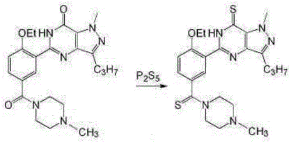 Synthesis method of sildenafil analog