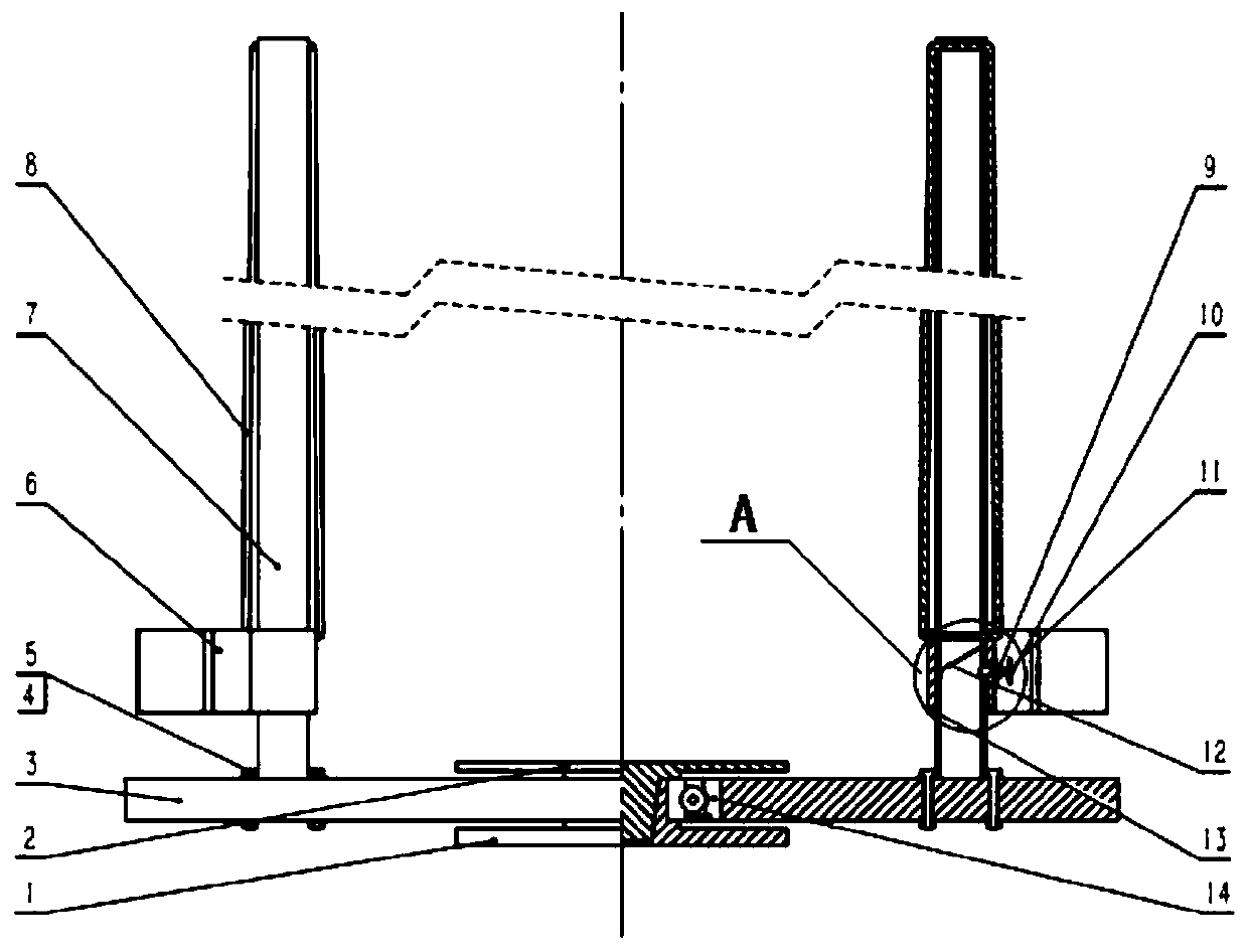 Rotatable bicycle parking device