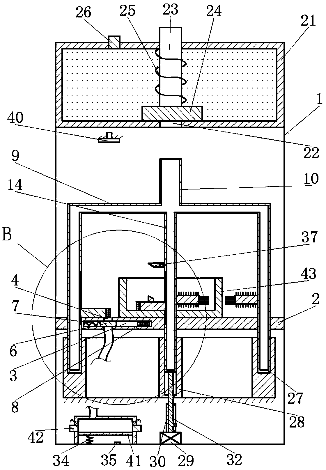 Automatic cleaning device for impeller