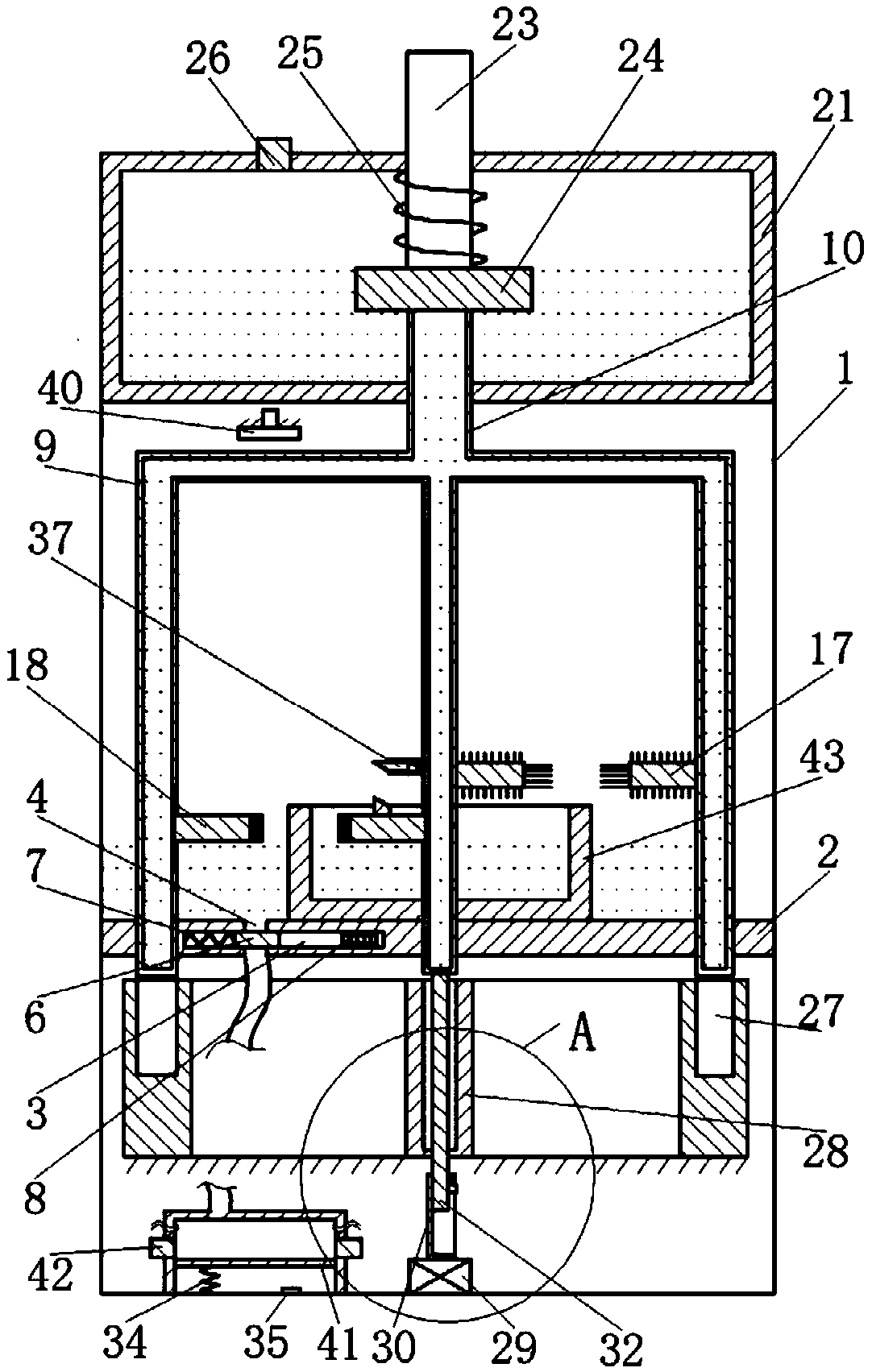 Automatic cleaning device for impeller