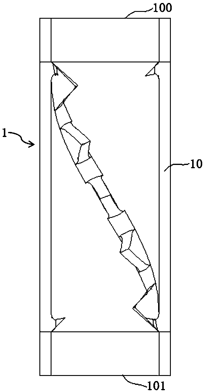 Heat transfer pipe and cracking furnace