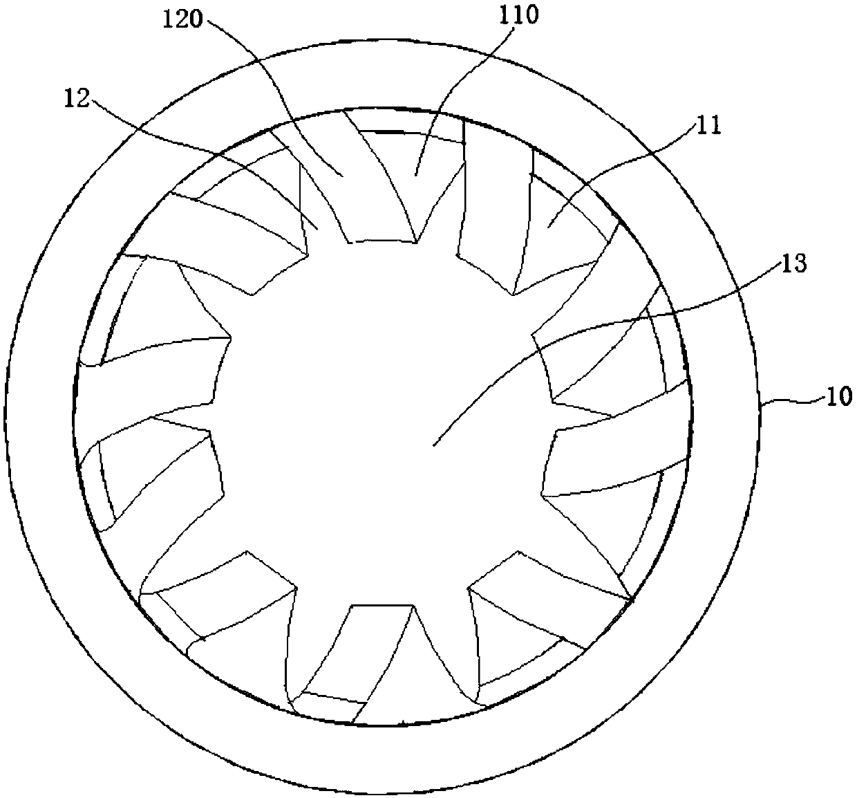 Heat transfer pipe and cracking furnace