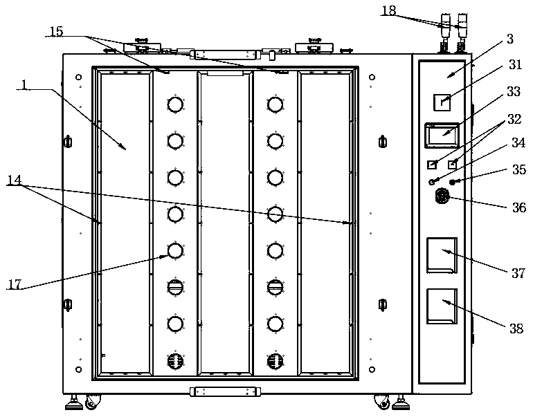 Power supply and oven integrated cabinet test system