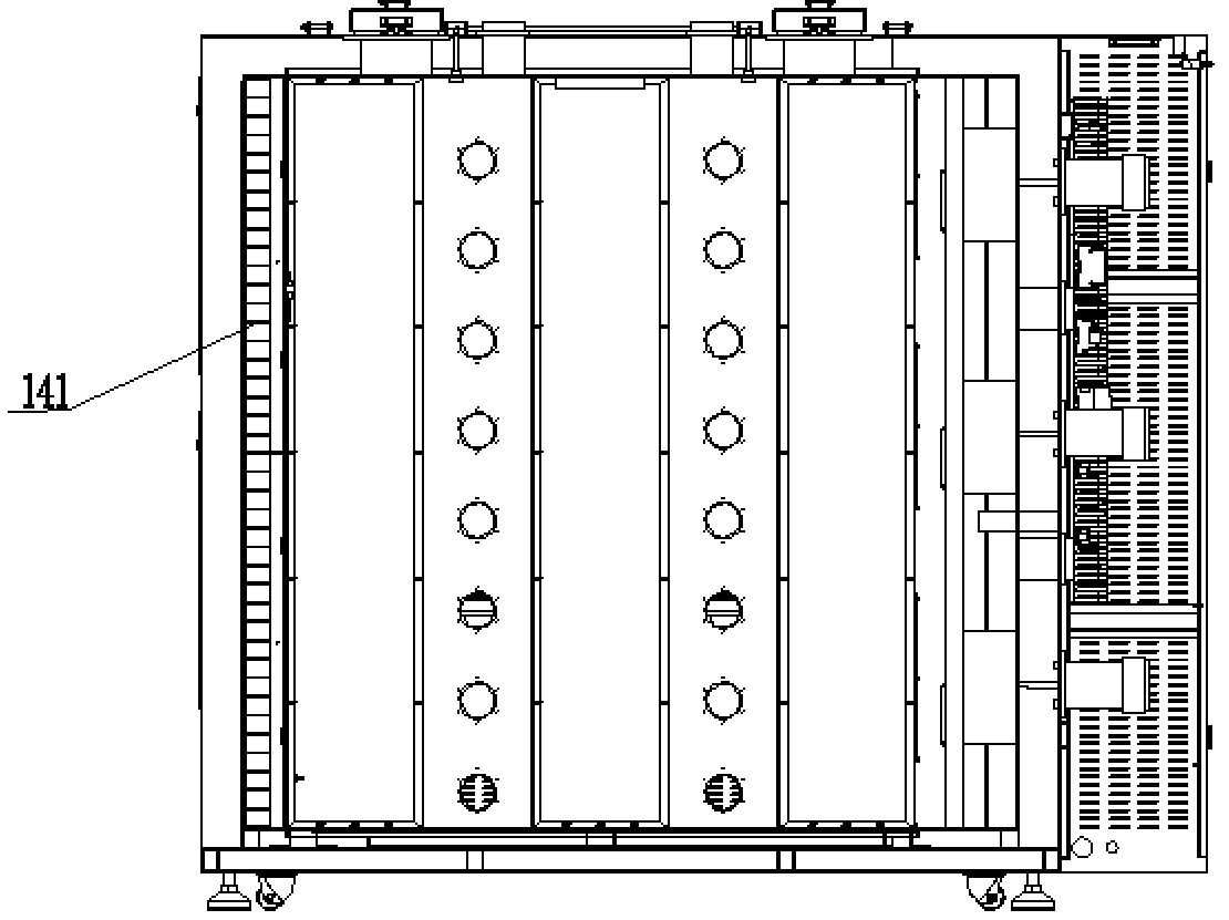 Power supply and oven integrated cabinet test system