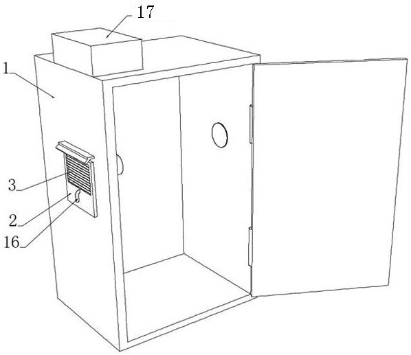 Outdoor anti-condensation heat dissipation and dehumidification type electrical control cabinet