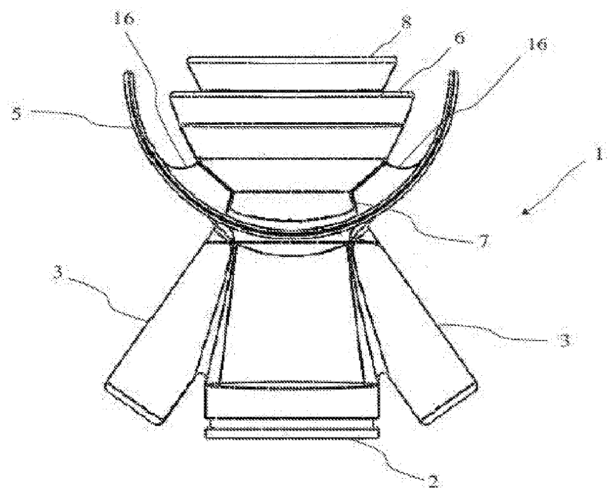 Mouthpiece device for the treatment of obstructive sleep apnea syndrome