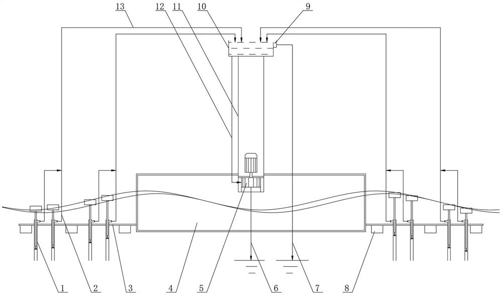 Wave energy power generation device