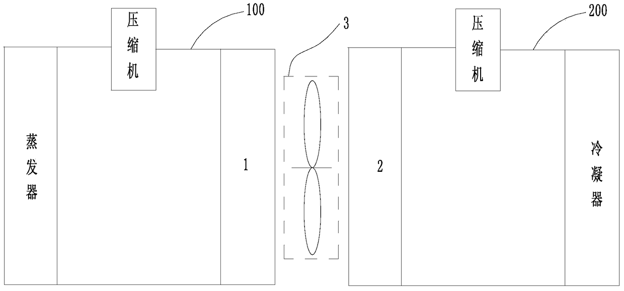 Air conditioner-water heater outdoor integrated unit and air conditioner-water heater integrated system