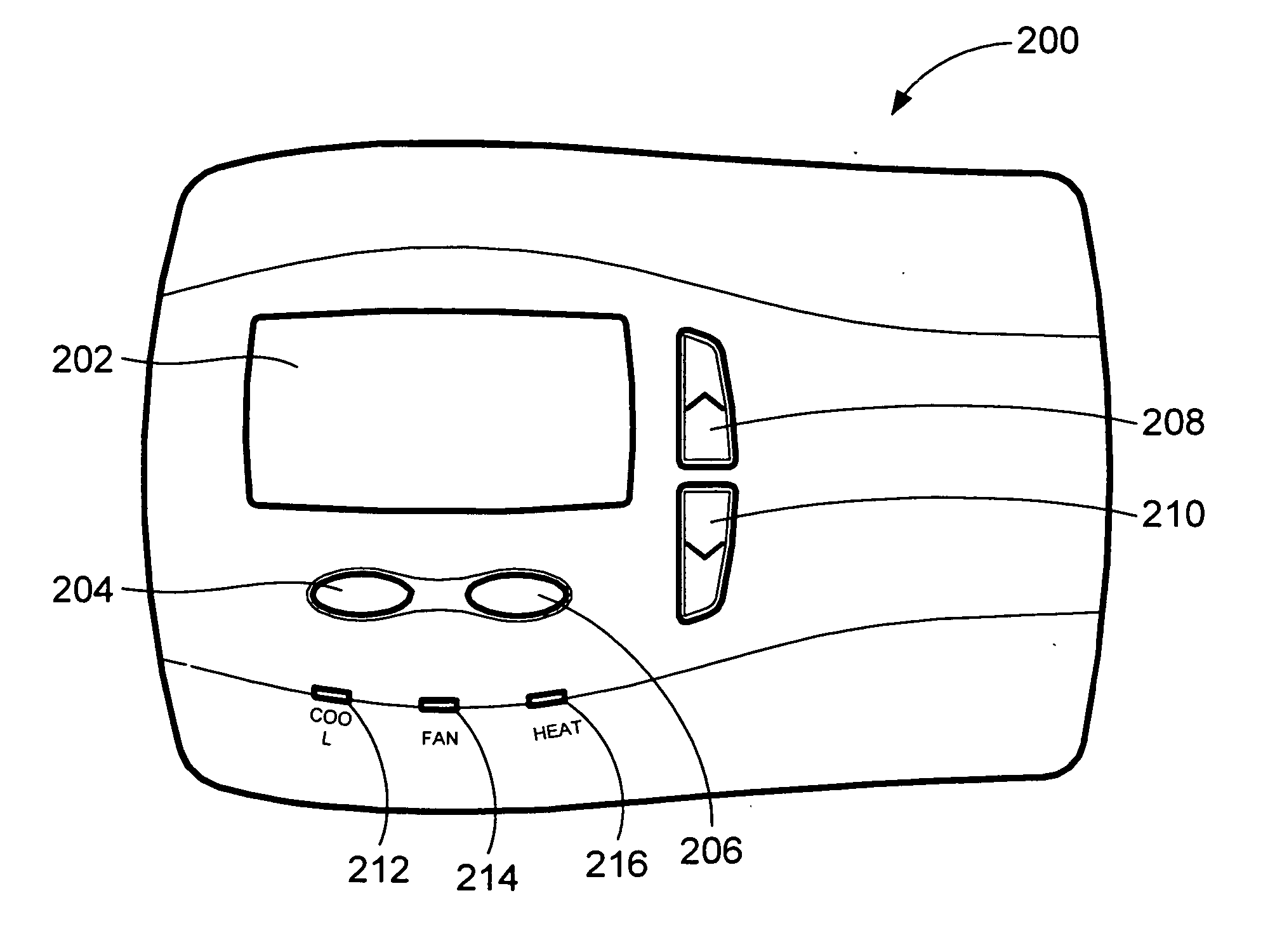 Hazardous condition detection system and method and thermostat for use therewith