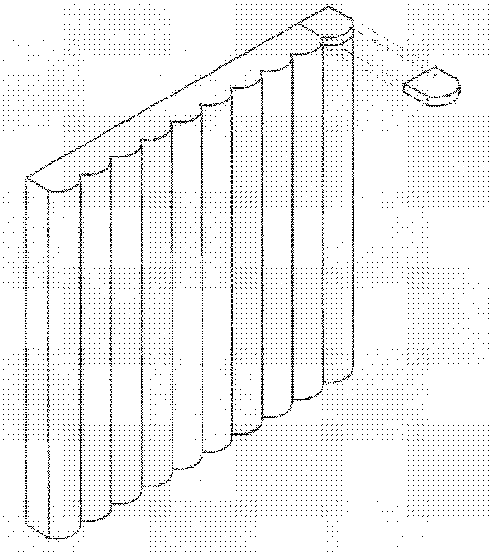 Stereoscopic large screen based on cylindrical lens luminous tube