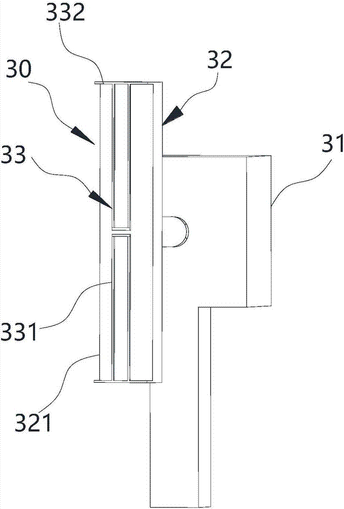 Horizontal-type test apparatus and test method for measuring torsion property of material under electron microscope