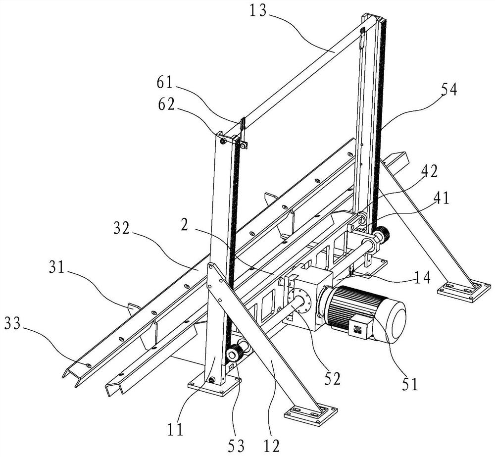 Paper core lifting mechanism