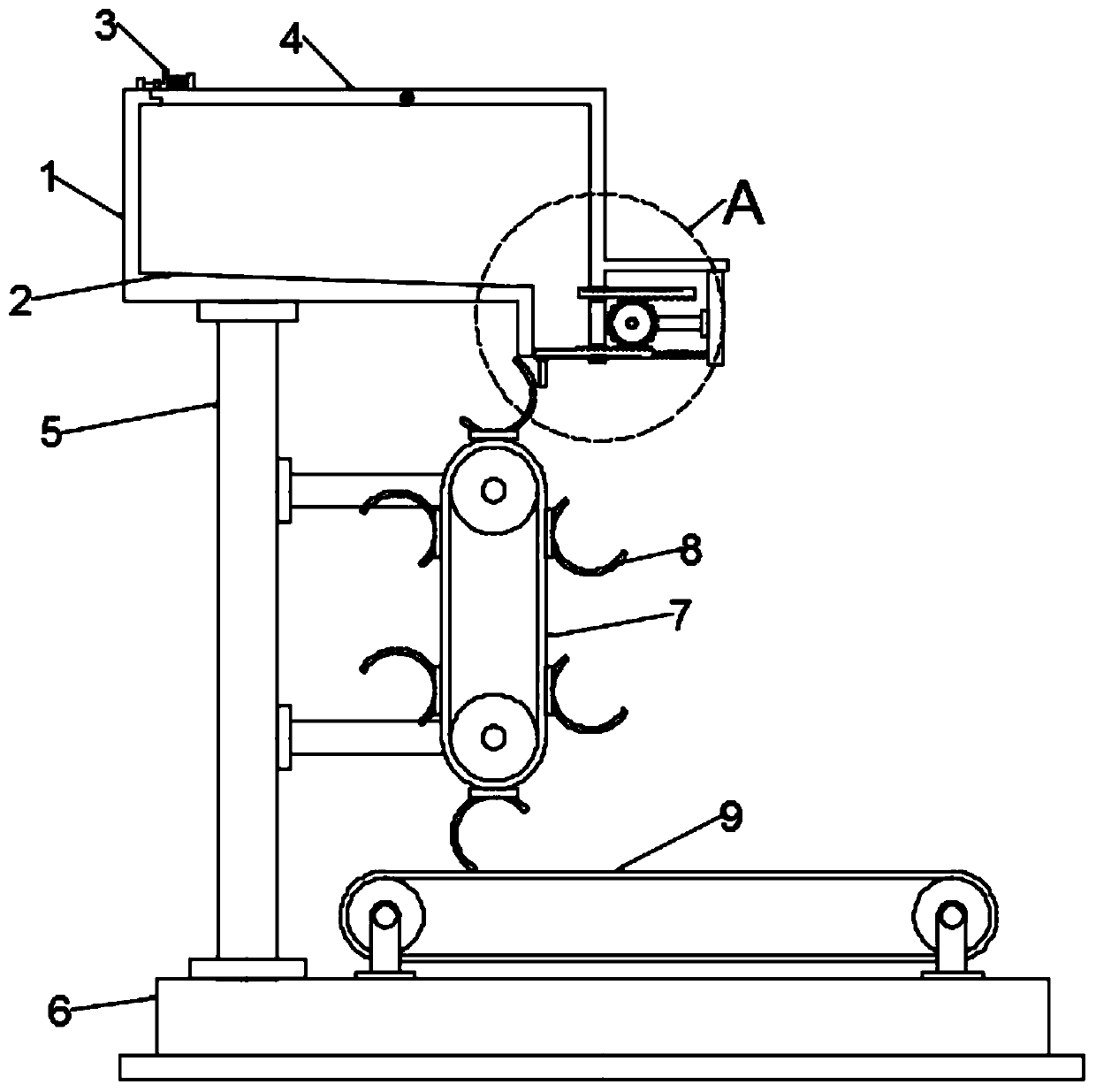 Machining automatic conveying device