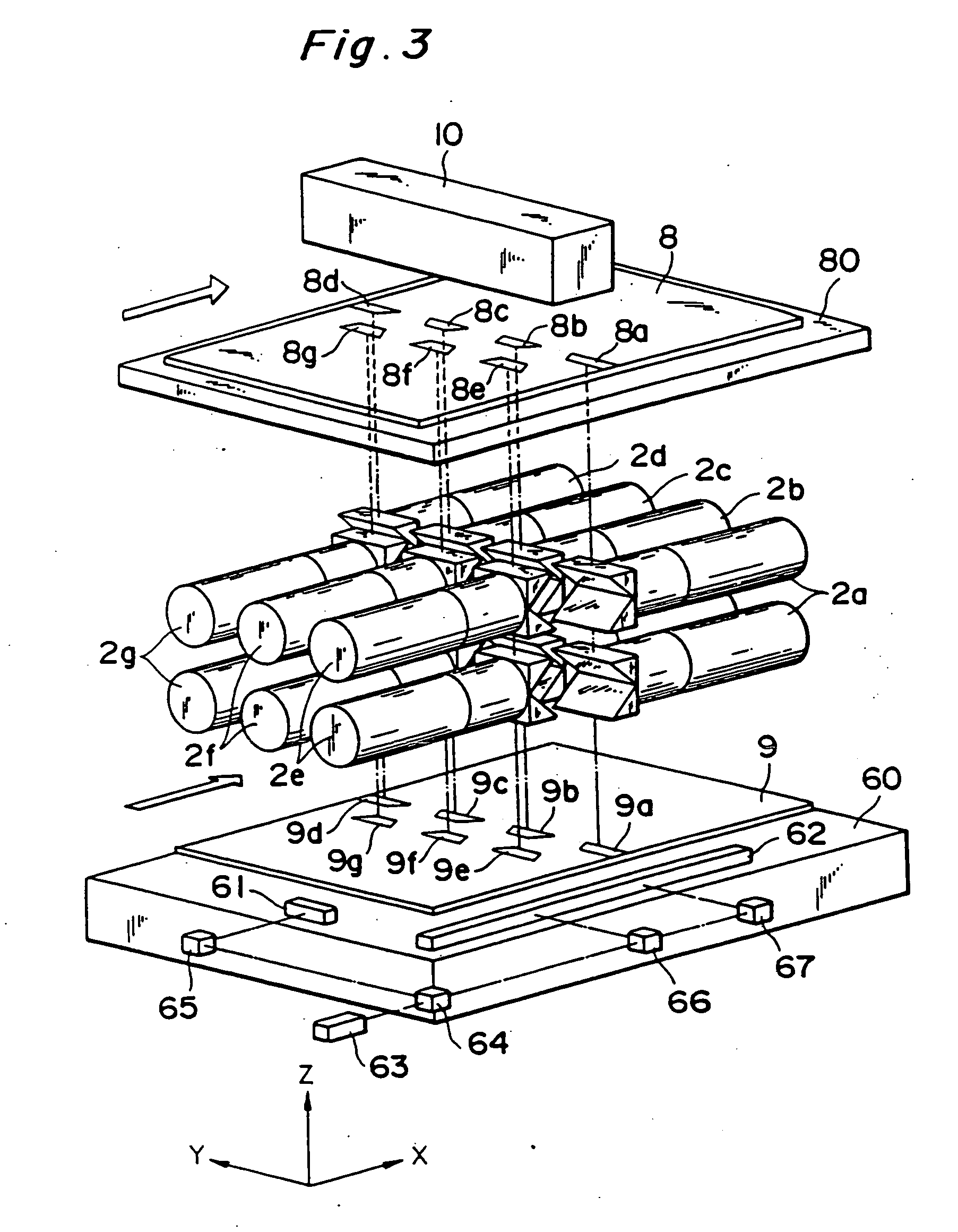 Exposure apparatus, optical projection apparatus and a method for adjusting the optical projection apparatus