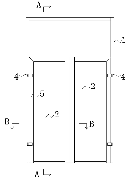 Steel broken bridge unordered swing door assembly