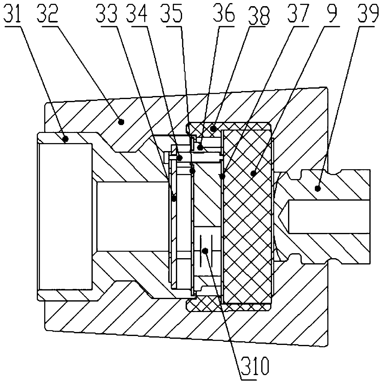 Conductor temperature measuring method and device for detachable cable connector