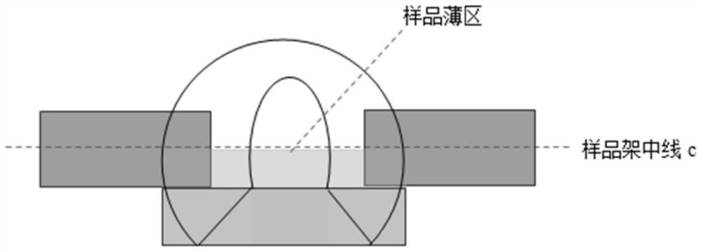 A kind of preparation method of cadmium manganese telluride crystal transmission electron microscope section sample