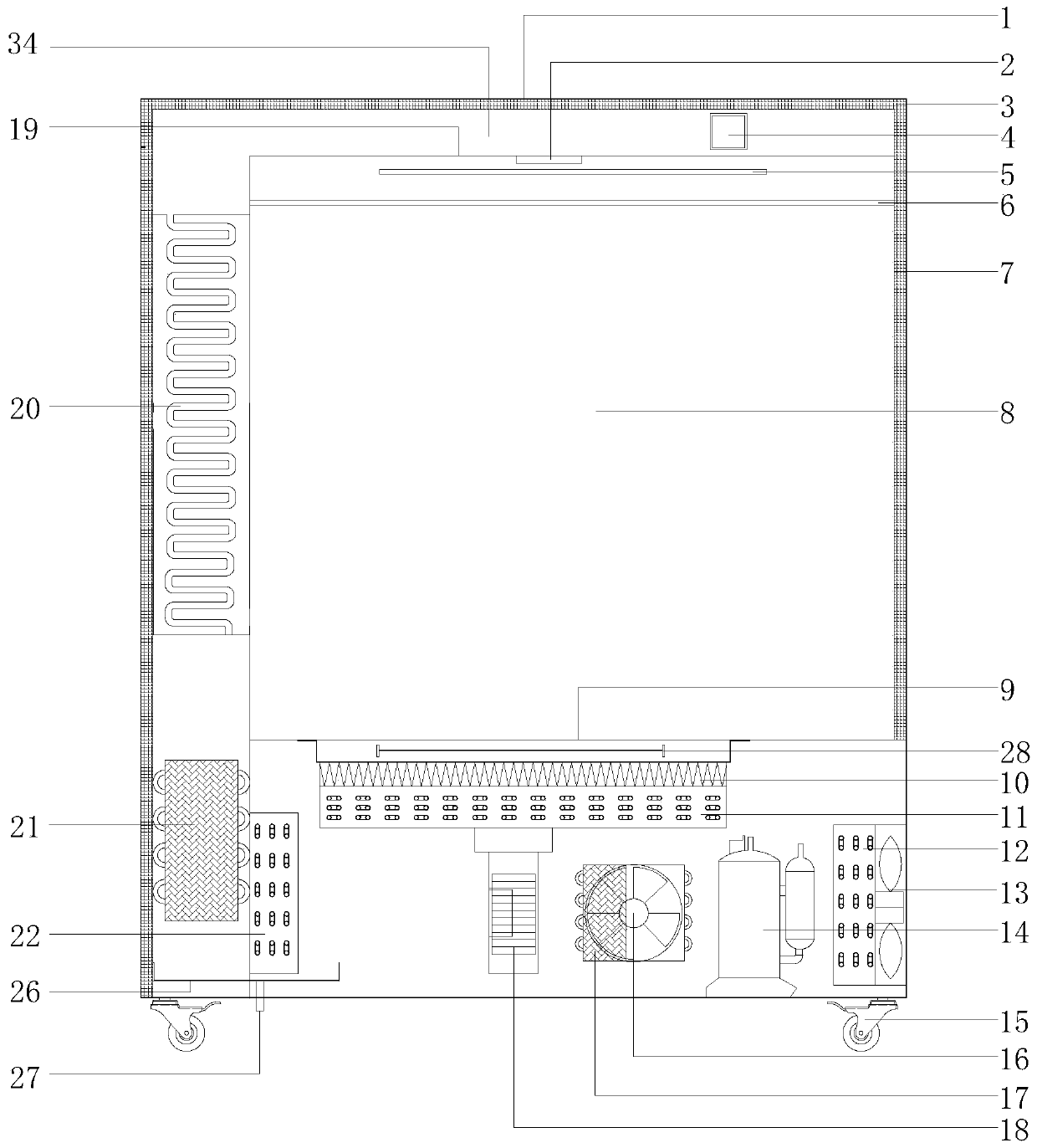 Dehumidification and energy-saving drying device and method