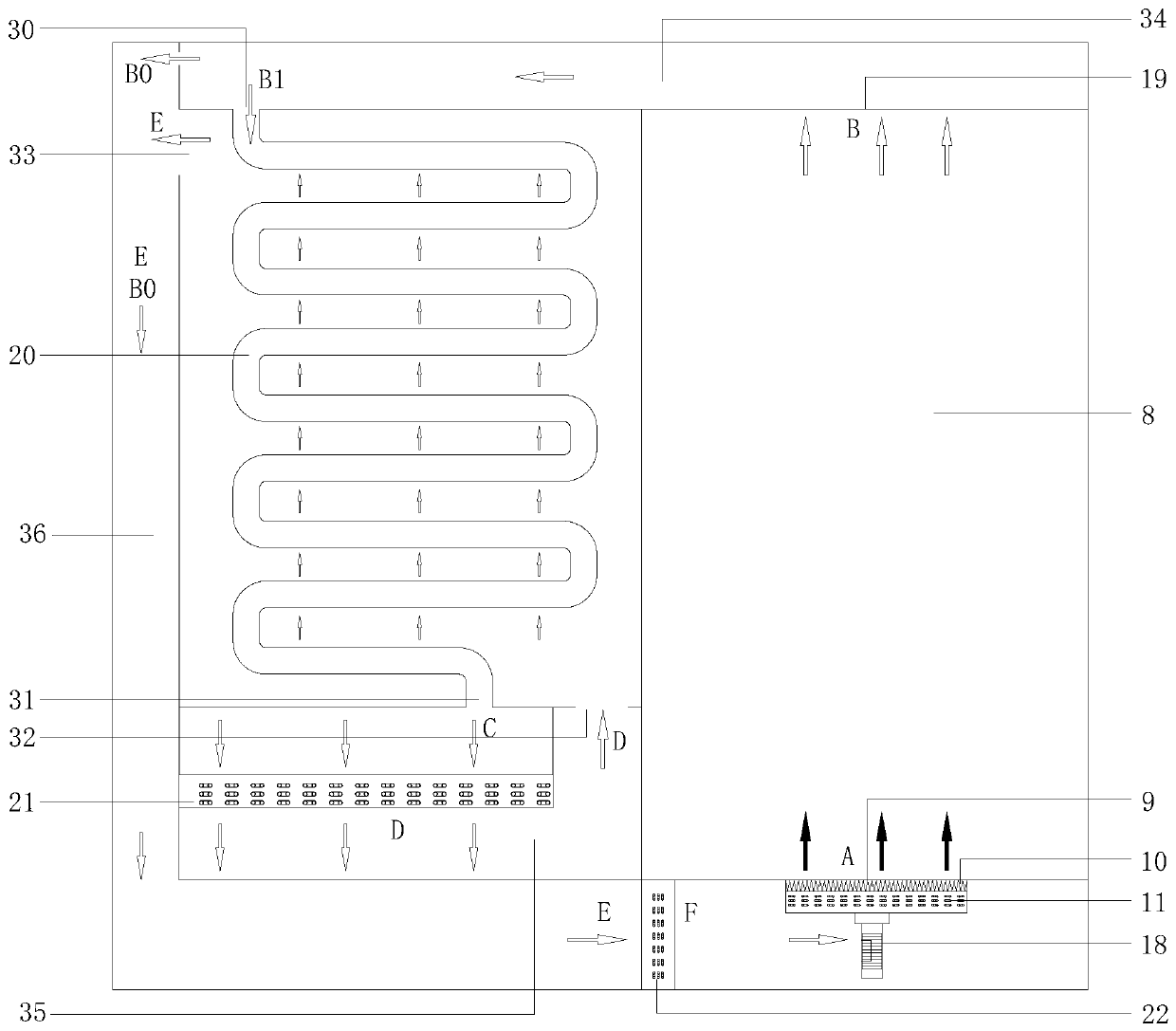 Dehumidification and energy-saving drying device and method