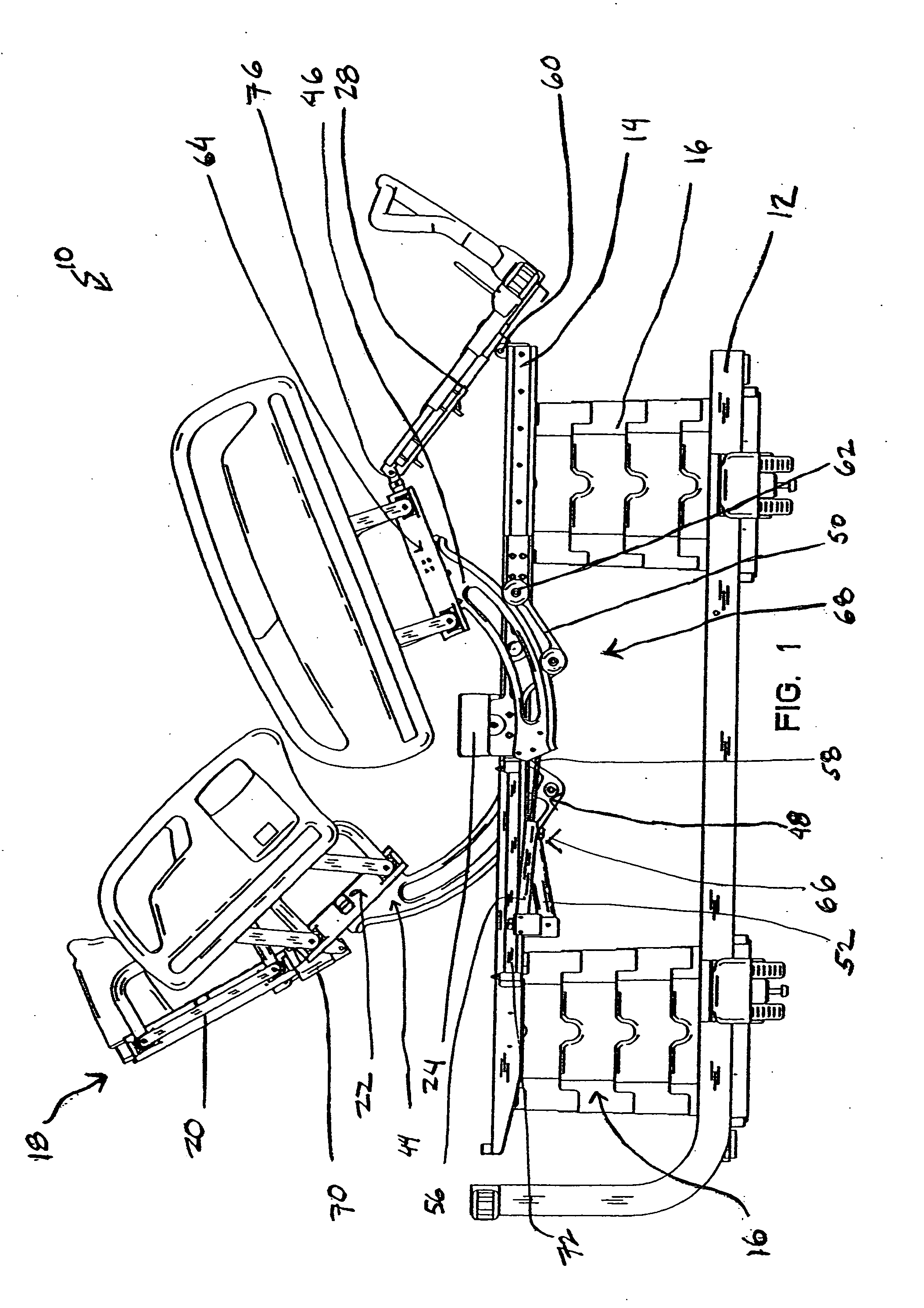 Patient support having an adjustable popliteal length apparatus, system and method